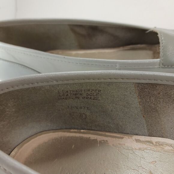 Enzo Angiolini Liberty Leather Flats/ Loafers Women's 8.5 Metallic Silver..... - Picture 11 of 11